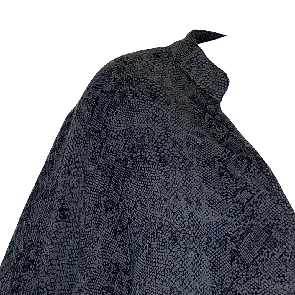 Splendid Blouse Faux Wrap Python Top V-Neck Gray Hi-Lo - Picture 11 of 11